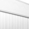 white color vertical vinyl blind valence